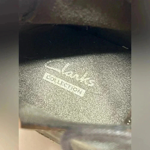 Clarks bendables upper Leather Ankle Boots Womans size 7.0 🤎brown color - Picture 8 of 13